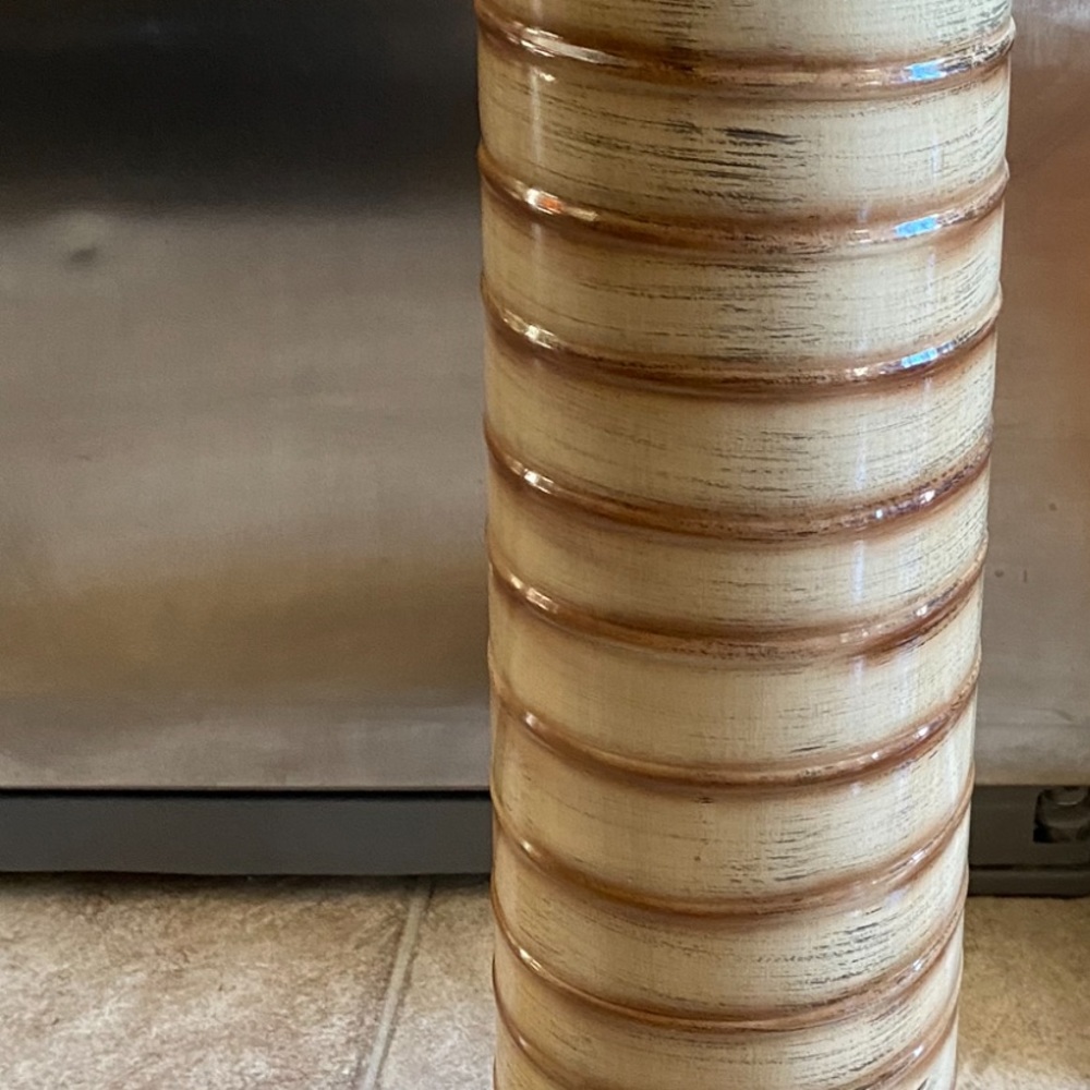 Beautiful Tall Brown Metal Vase